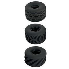 SUPER STRETCHY STROKER RINGS BLACK