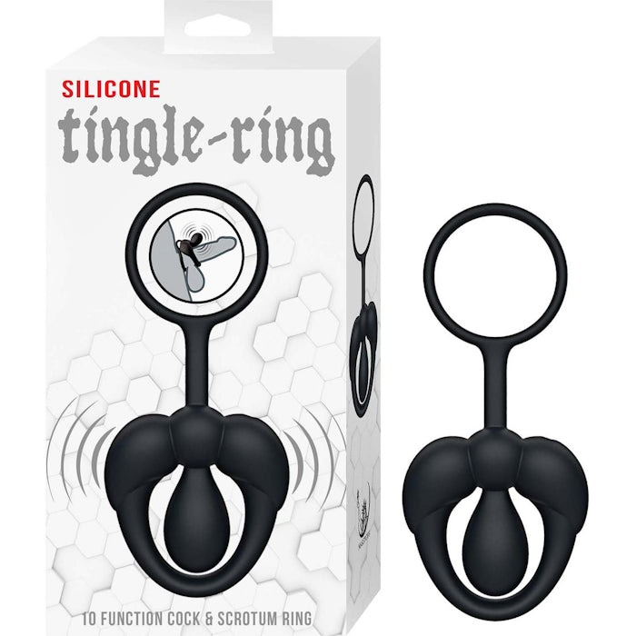 SILICONE TINGLE RING BLACK