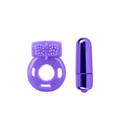NEON VIBRATING COUPLES KIT - PURPLE