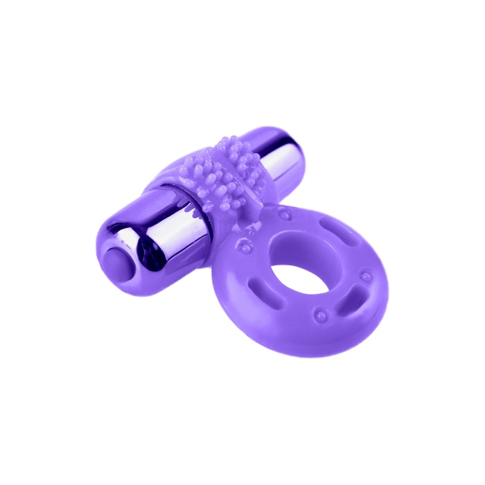 NEON VIBRATING COUPLES KIT - PURPLE
