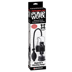 PUMP WORX BEGINNER'S VIBRATING PUMP BLACK