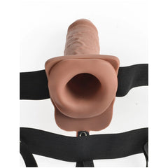 FETISH FANTASY SERIES 7" HOLLOW STRAP-ON WITH REMOTE