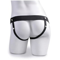 FF SERIES 6" HOLLOW STRAP-ON WITH REMOTE - LIGHT/BLACK