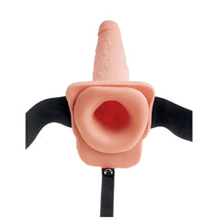 FETISH FANTASY SERIES 7" SQUIRTING HOLLOW STRAP-ON - L