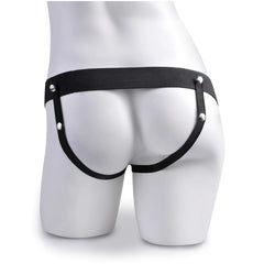 FFS 7" SQUIRTING HOLLOW STRAP-ON - TAN/BLACK