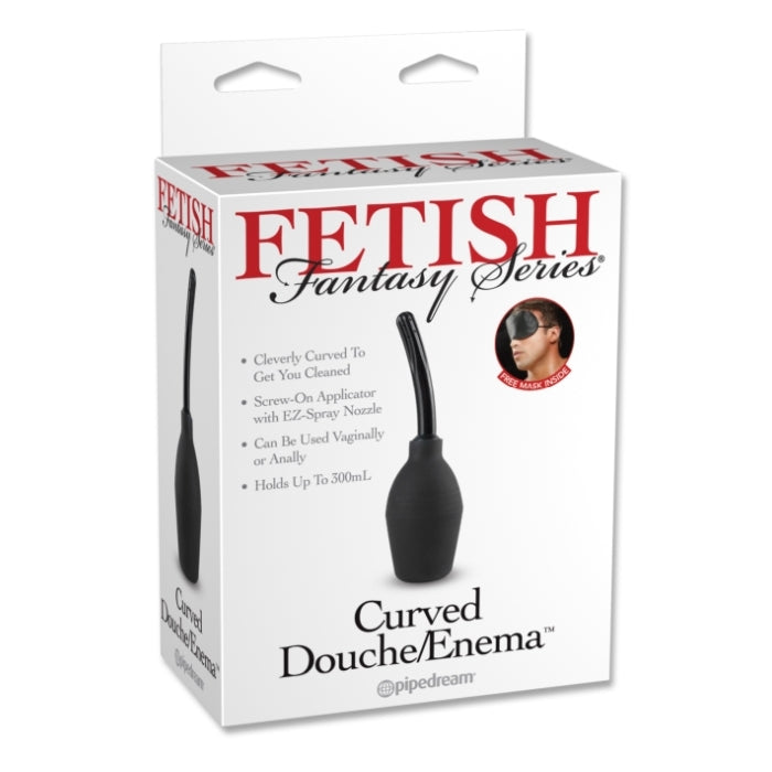 FETISH FANTASY SERIES CURVED DOUCHE/ENEMA BLACK