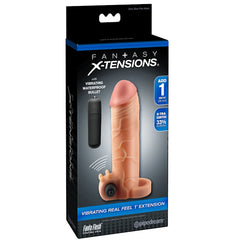 FANTASY X-TENSIONS VIBRATING REAL FEELS 1" EXTENSION - LIGHT