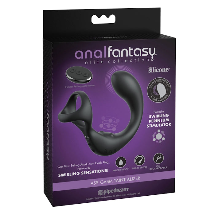 ANAL PLUG ASS-GASM TAINT-ALIZER BLACK ANAL FANTASY ELITE