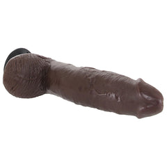 VIBE COCK W/ BALLS 10" BROWN KING COCK