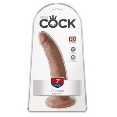 DILDO 7" TAN KING COCK