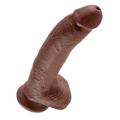 KING COCK 9" COCK WITH BALLS - BROWN