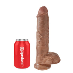 KING COCK 10" COCK WITH BALLS - TAN