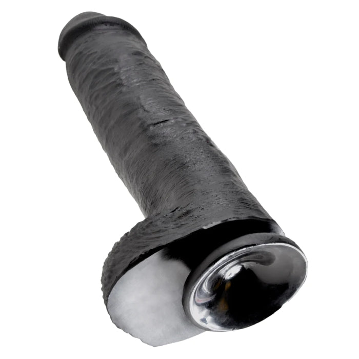 KING COCK 11" COCK W/ BALLS - BLACK