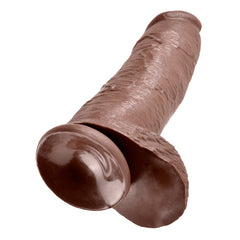 DILDO W/ BALLS 12" LIGHT KING COCK