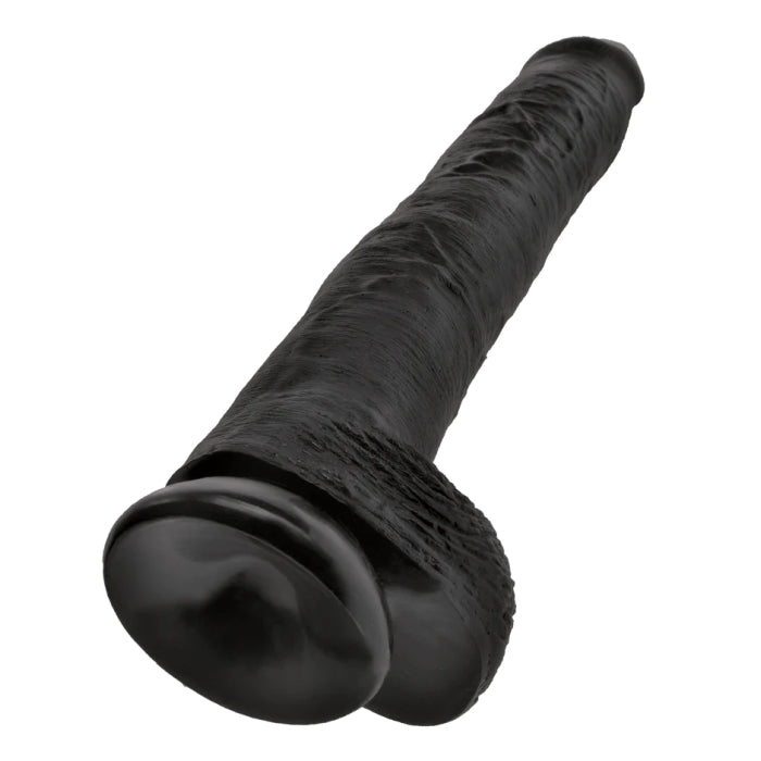 KING COCK 14" COCK W/ BALLS - BLACK