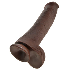 KING COCK 15" COCK WITH BALLS - BROWN