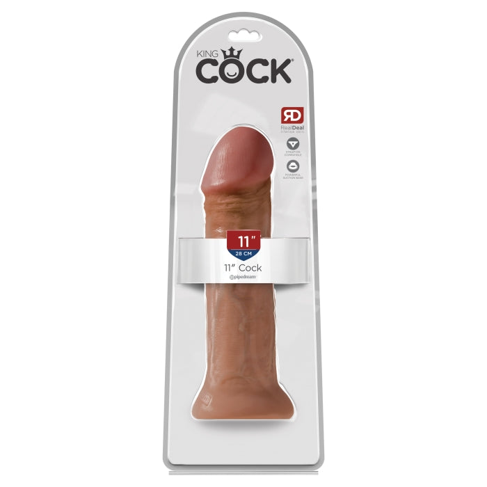 KING COCK 11" COCK - TAN