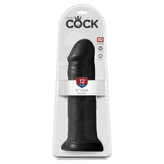 KING COCK 12" COCK - BLACK