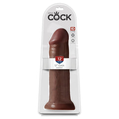 KING COCK 12" COCK - BROWN