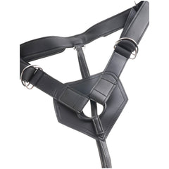 KING COCK STRAP-ON HARNESS WITH 9" COCK - BLACK