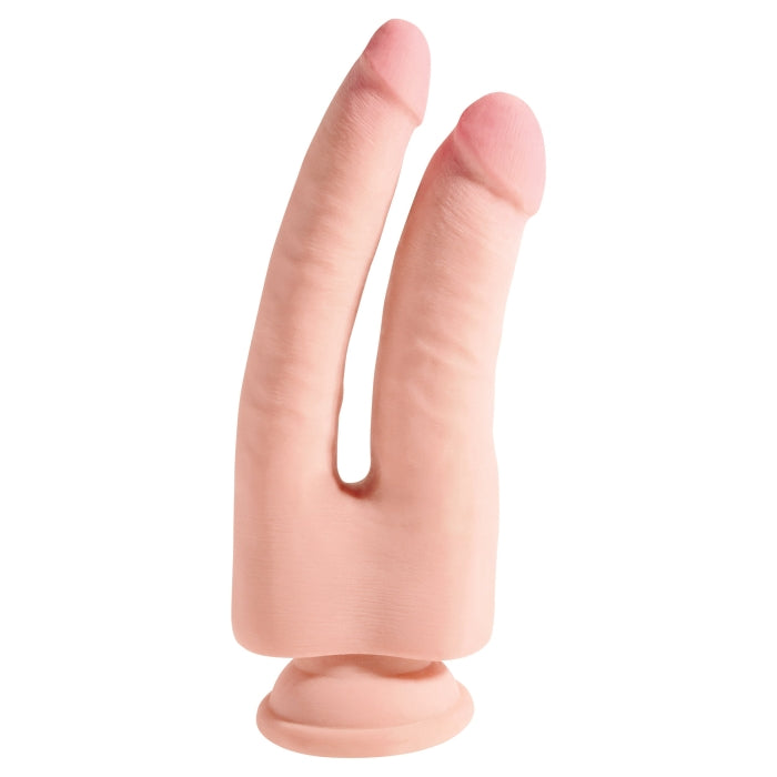 KING COCK PLUS TRIPLE DENSITY DOUBLE PENETRATOR - LIGHT