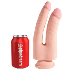 KING COCK PLUS TRIPLE DENSITY DOUBLE PENETRATOR - LIGHT