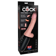 KING COCK PLUS 6.5" THRUSTING COCK W/ BALLS