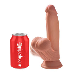 KCP 7" TRIPLE DENSITY COCK WITH SWINGING BALLS - TAN
