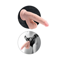KCP 8" TRIPLE DENSITY COCK WITH SWINGING BALLS - LIGHT