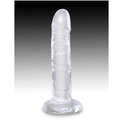 KING COCK CLEAR 6" W/ BALLS - CLEAR