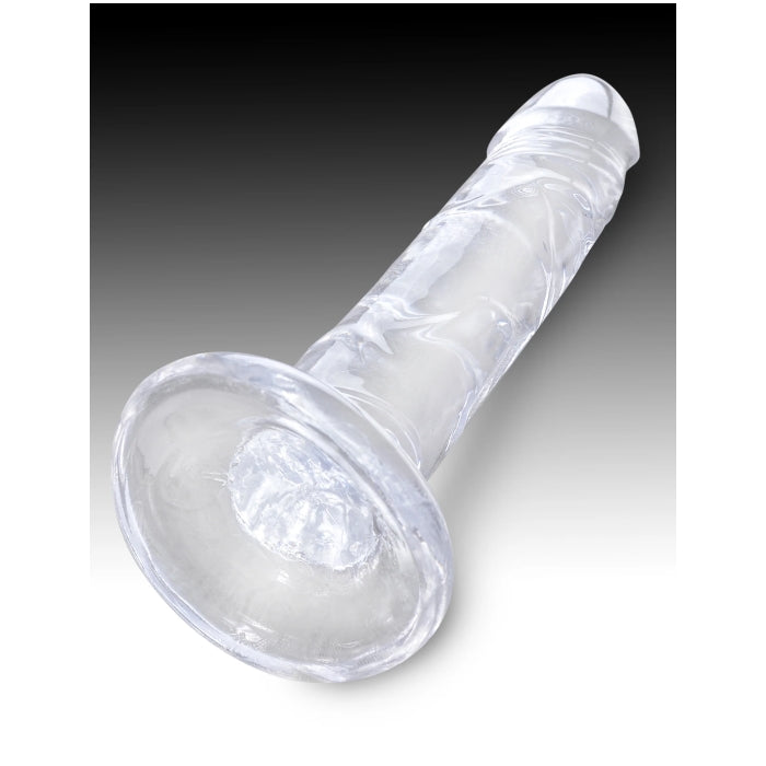 KING COCK CLEAR 6" W/ BALLS - CLEAR