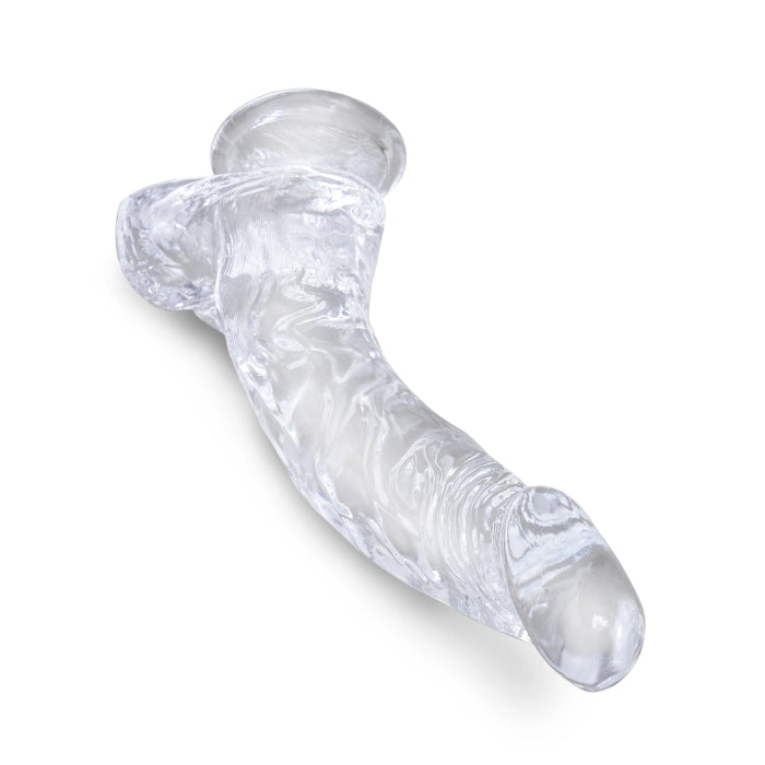 KING COCK CLEAR 7.5" W/ BALLS - CLEAR