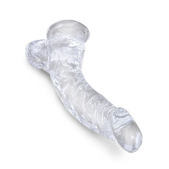 KING COCK CLEAR 7.5" W/ BALLS - CLEAR