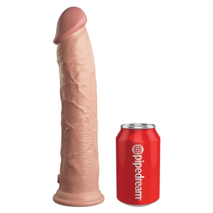 KING COCK ELITE 11" SILICONE DUAL DENSITY COCK - LIGHT