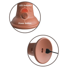 KING COCK ELITE 8" VIBE SILICONE DUAL DENSITY COCK - TAN