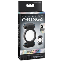 COCK RING BLACK FANTASY C-RINGZ MAGIC TOUCH COUPLES RING