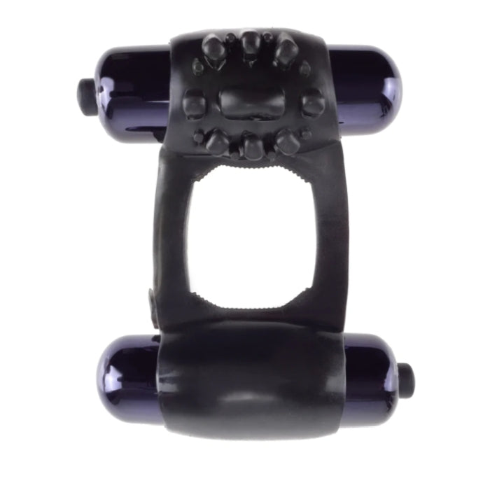 FANTASY C-RINGZ DUO VIBRATING SUPER RING - BLACK