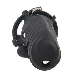 FANTASY C-RINGZ COCK BLOCKER WITH ASS-GASM PLUG  - BLACK