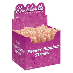 BP PECKER SIPPING STRAWS FLESH-144
