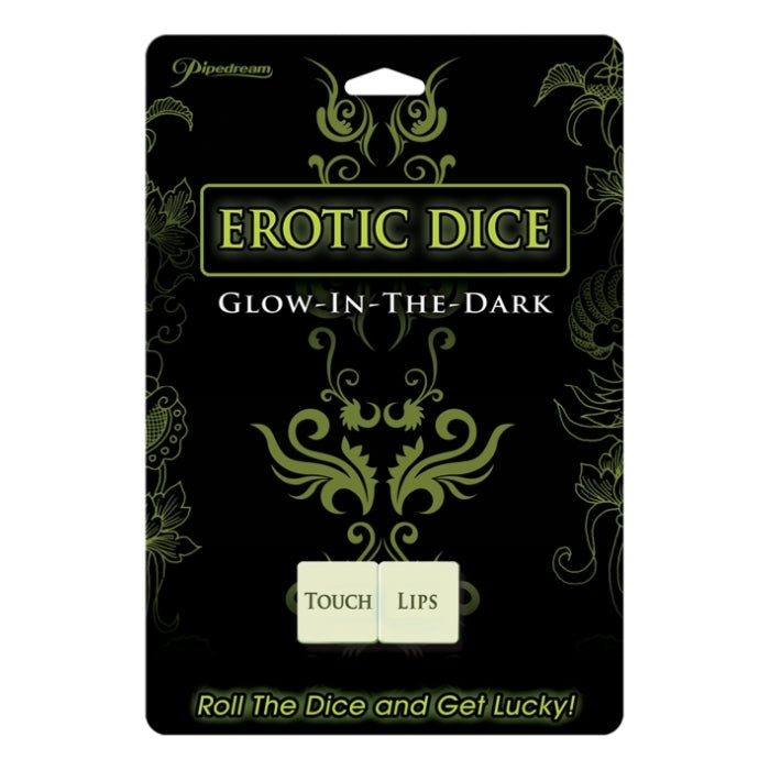 GLOW IN THE DARK EROTIC DICE