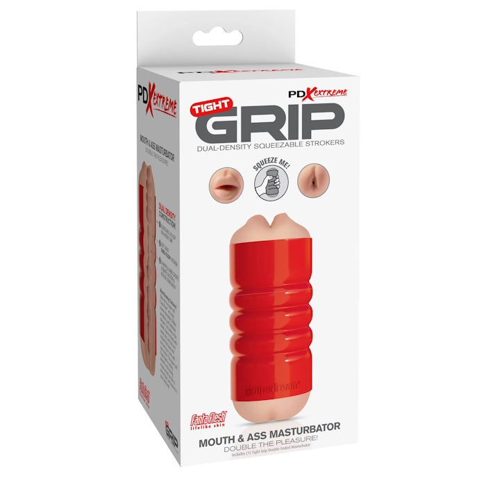 MOUTH & ASS MASTURBATOR RED/LIGHT PDX EXTREME TIGHT GR
