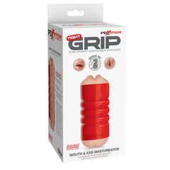 MOUTH & ASS MASTURBATOR RED/LIGHT PDX EXTREME TIGHT GR
