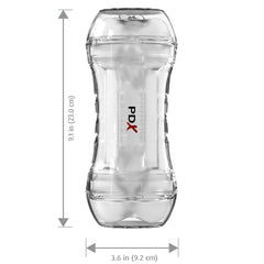 PDX EXTREME WET PUSSIES SUPER FLIP-A-PUSSY OVER SELF-LUBRICATING DUAL-ENDED STROKER