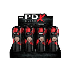 PDX ELITE VIBRATING STROKER DISPLAY - VANILLA