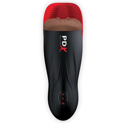 STROKER VIBE 5" BROWN/RED FUCK-O-MATIC WITH PULSATION