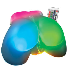 PDX ELITE GO-GO BOOTY LED MEGA MASTURBATOR - FROSTED