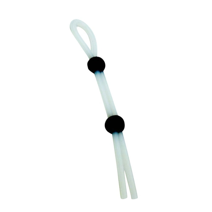 COCK & BALL TIE WHITE THE LASSO SILICONE