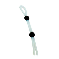 COCK & BALL TIE WHITE THE LASSO SILICONE