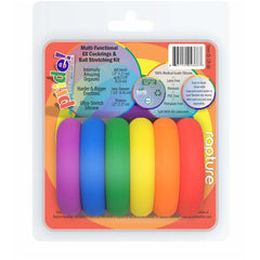 RAINBOW SILICONE COCKRING - 6PK