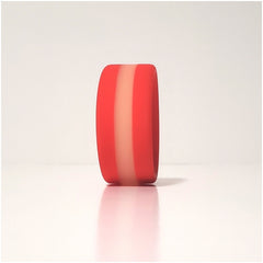 STRIPES PREMIUM BANDED SILICONE RING - RED SANGRIA